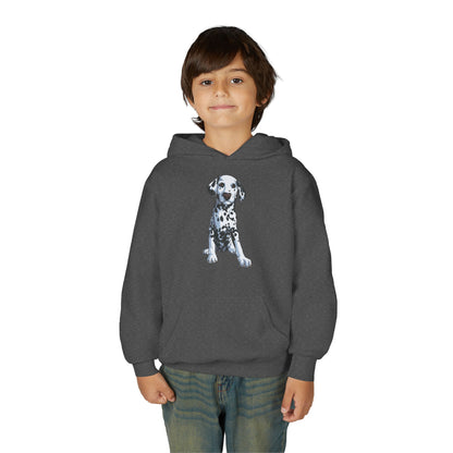 Youth Heavy Blend Hooded Sweatshirt - Dalmatian Printify