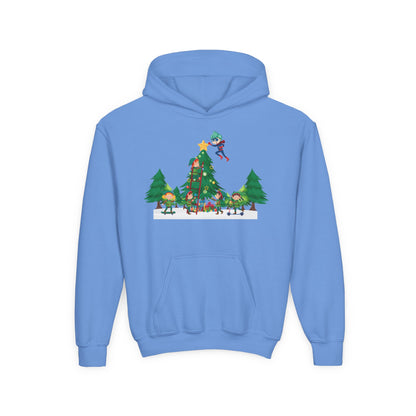 Youth Heavy Blend Hooded Sweatshirt - Super kiddo putting the stars - [[{"value":"Wonderwear Kid"}]]