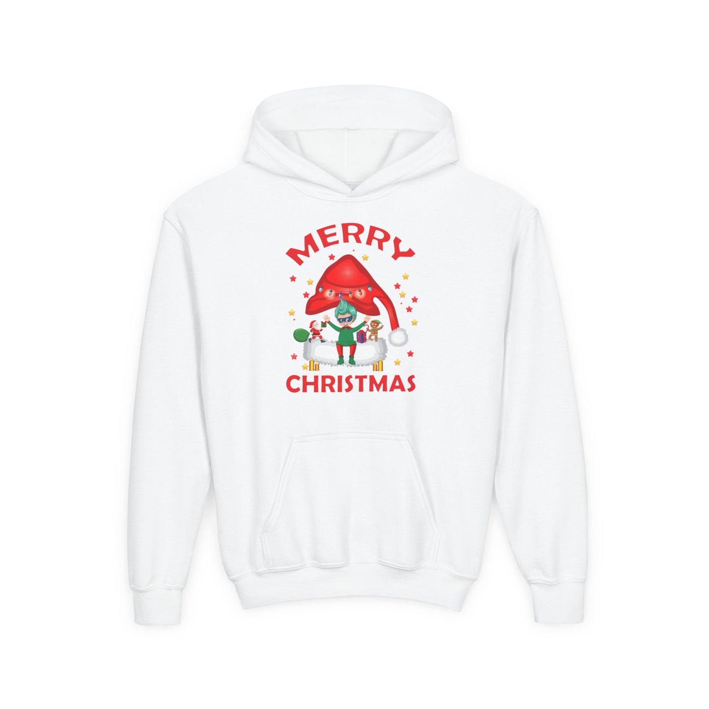 Youth Heavy Blend Hooded Sweatshirt - Merry christmas