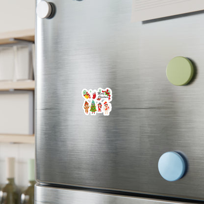 Christmas Kiss-Cut Vinyl Decals – Merry christmas from super kid - [[{"value":"Wonderwear Kid"}]]