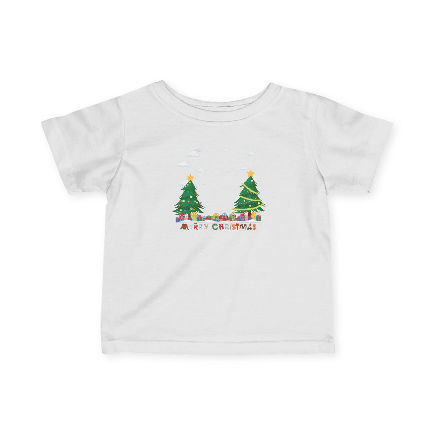 Infant Fine Jersey Tee - Christmas and snowing - [[{"value":"Wonderwear Kid"}]]