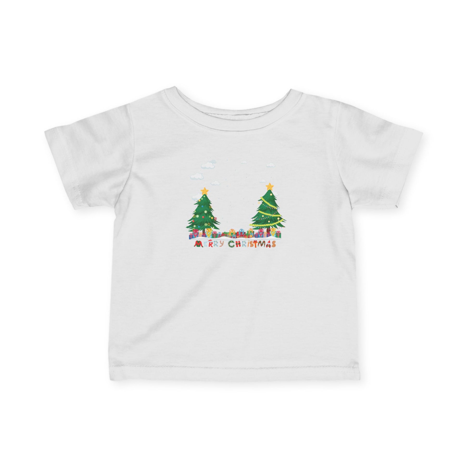 Infant Fine Jersey Tee - Christmas and snowing - [[{"value":"Wonderwear Kid"}]]