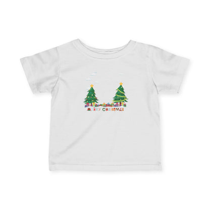 Infant Fine Jersey Tee - Christmas and snowing - [[{"value":"Wonderwear Kid"}]]
