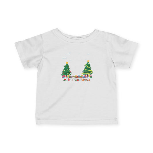 Infant Fine Jersey Tee - Christmas and snowing - [[{"value":"Wonderwear Kid"}]]