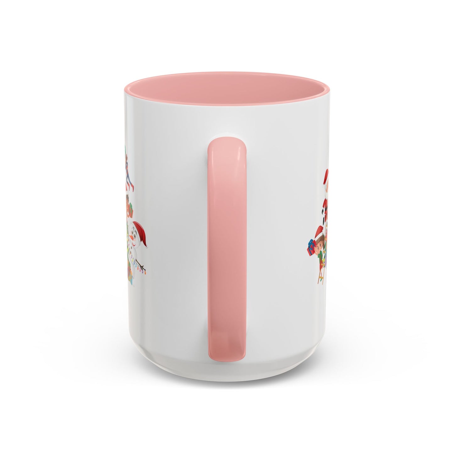 Accent Coffee Mug - Super kiddo making christmas tree