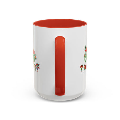 Accent Coffee Mug - Merry christmas from super friends - [[{"value":"Wonderwear Kid"}]]