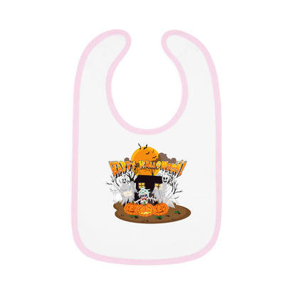 Baby Bib - Super kiddo with ghost - [[{"value":"Wonderwear Kid"}]]