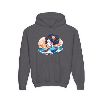 Kids Japanese Beauty Hoodie Printify