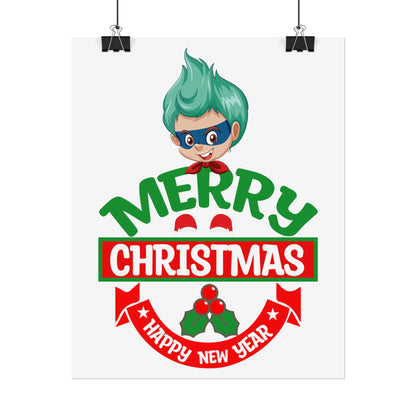 Rolled Posters - Merry chridtmas from super kiddo - [[{"value":"Wonderwear Kid"}]]