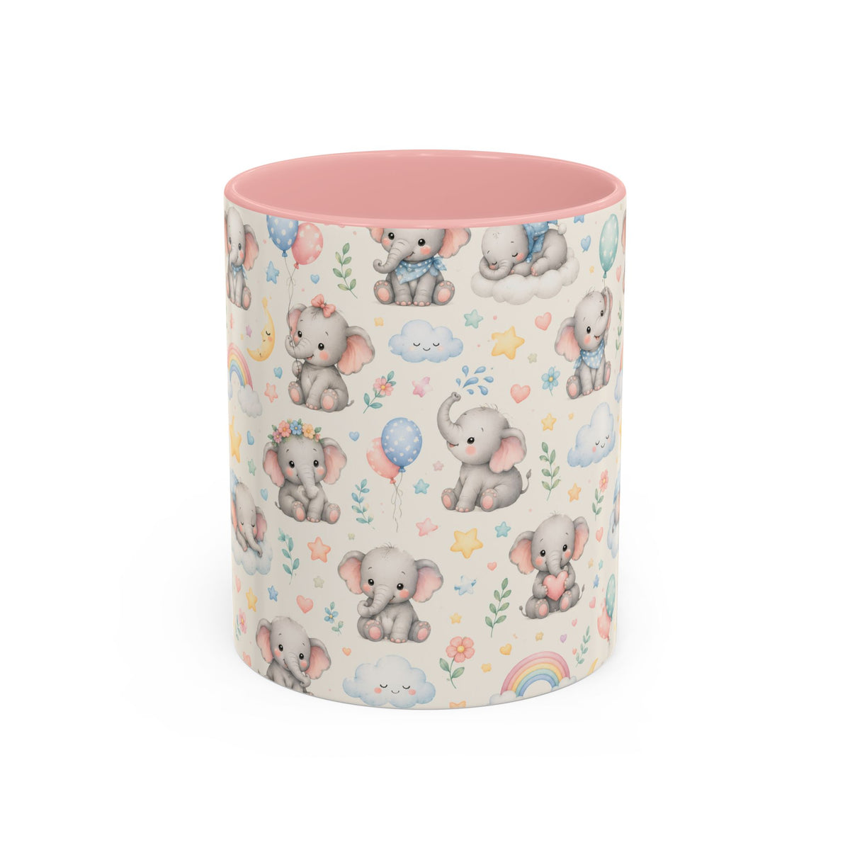 Accent Coffee Mug  (11/15 oz) - Baby Elephant Nursery