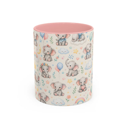 Accent Coffee Mug  (11/15 oz) - Baby Elephant Nursery