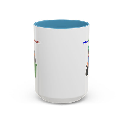 Accent Coffee Mug - Super kiddo taking trash out - [[{"value":"Wonderwear Kid"}]]