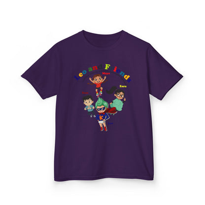 Kids Heavy Cotton™ Tee - Leo & Friends - Learning and growing - [[{"value":"Wonderwear Kid"}]]