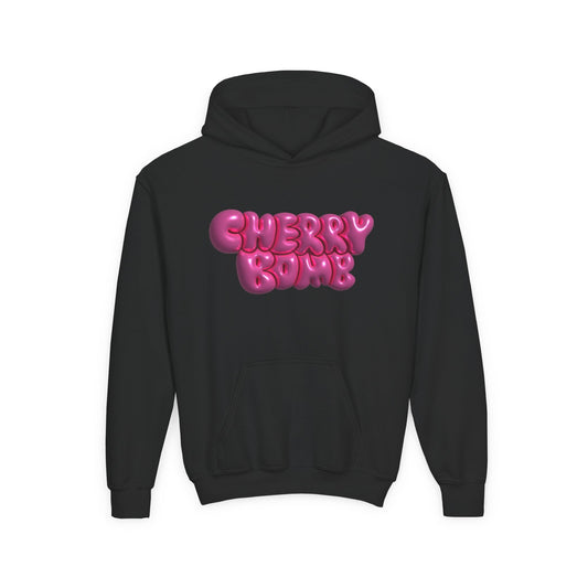 Kids Cherry Bomb Hoodie Printify