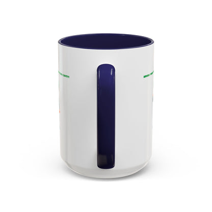 Accent Coffee Mug - Super kiddo brushing teeth - [[{"value":"Wonderwear Kid"}]]