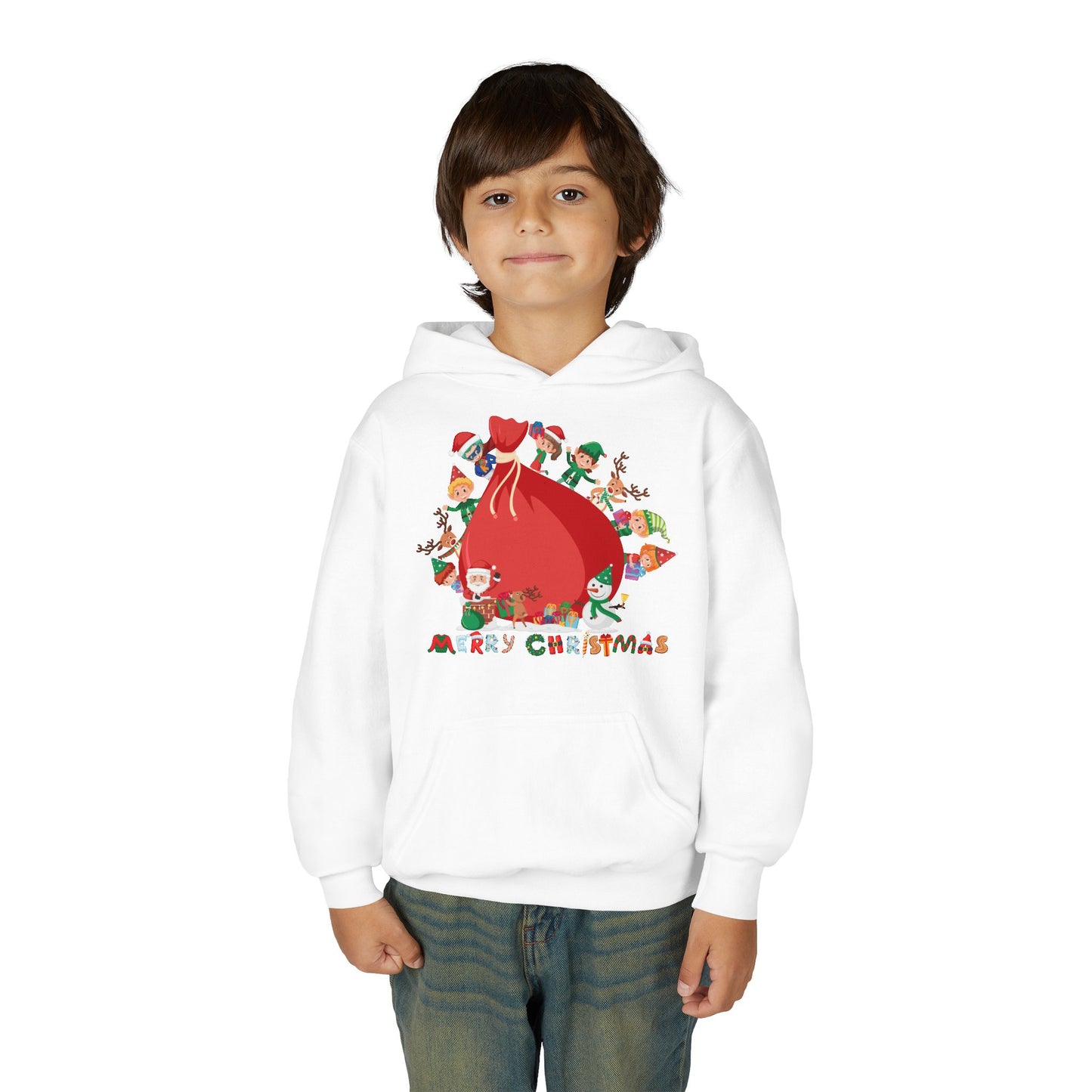 Youth Heavy Blend Hooded Sweatshirt - Super kiddo and big christmas gift