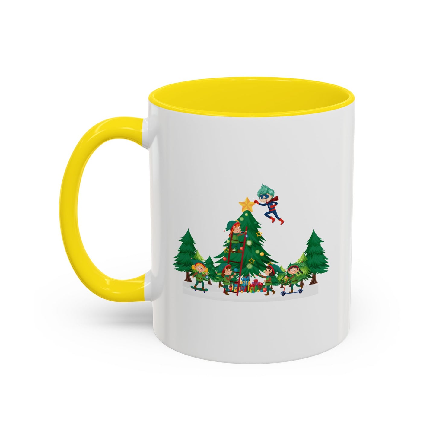 Accent Coffee Mug - Super kiddo putting the stars