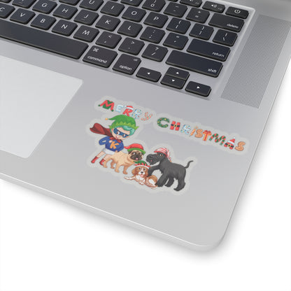 Kiss-Cut Stickers - Super kiddo woith pet friends - [[{"value":"Wonderwear Kid"}]]