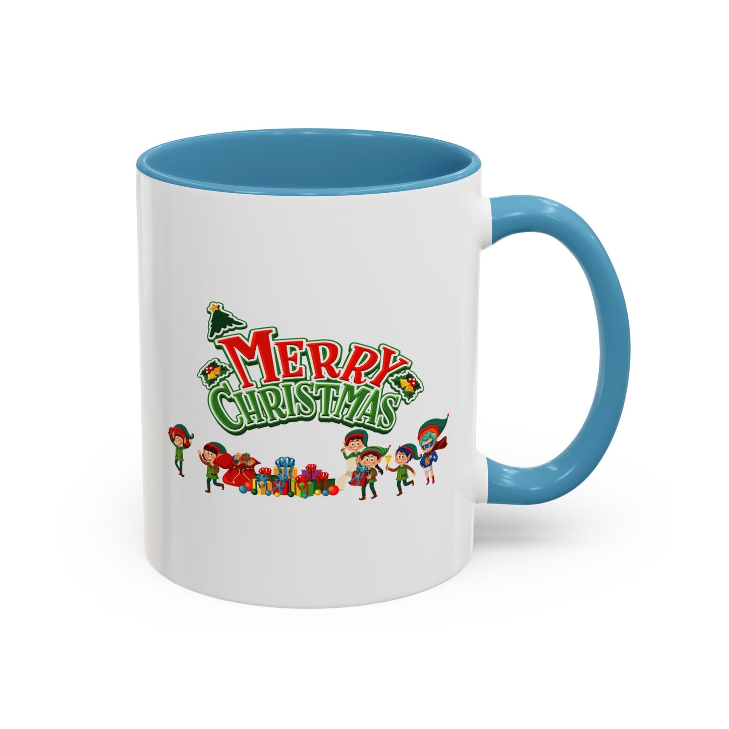 Accent Coffee Mug - Merry christmas from super friends