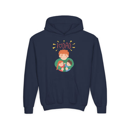 Youth Heavy Blend Hooded Sweatshirt - Daddys love Printify