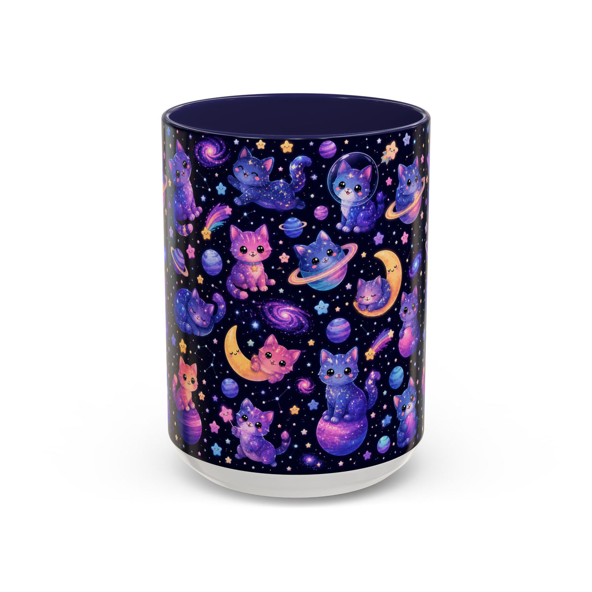 Accent Coffee Mug (11/15 oz) - Galaxy cats