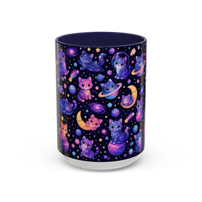 Accent Coffee Mug (11/15 oz) - Galaxy cats