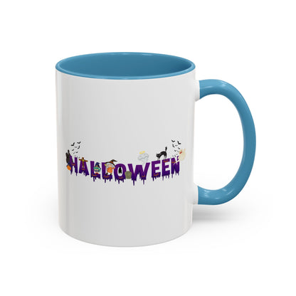 Accent Coffee Mug - Holloween word Printify