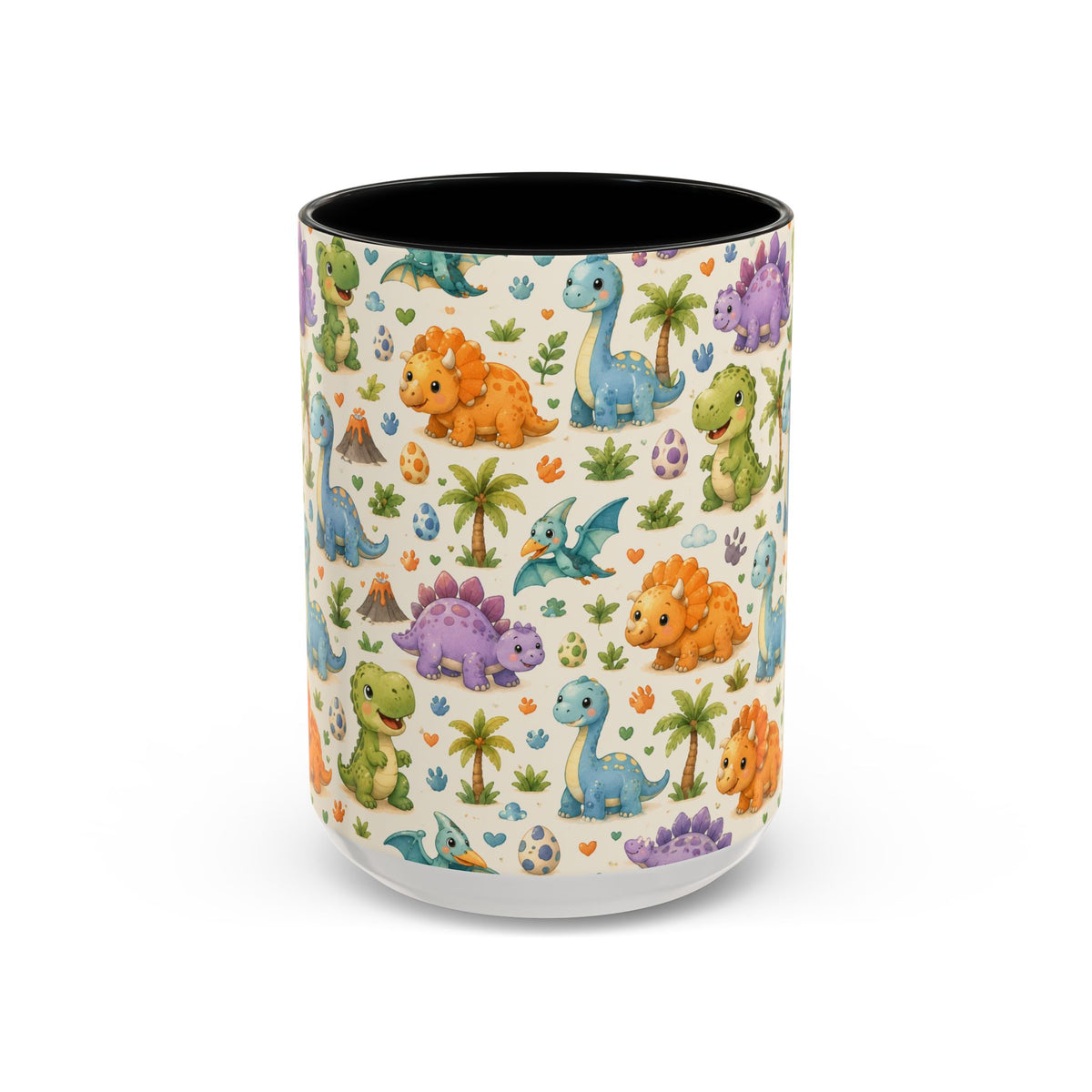 Accent Coffee Mug  (11/15 oz) - Baby Dinosaurs Nursery