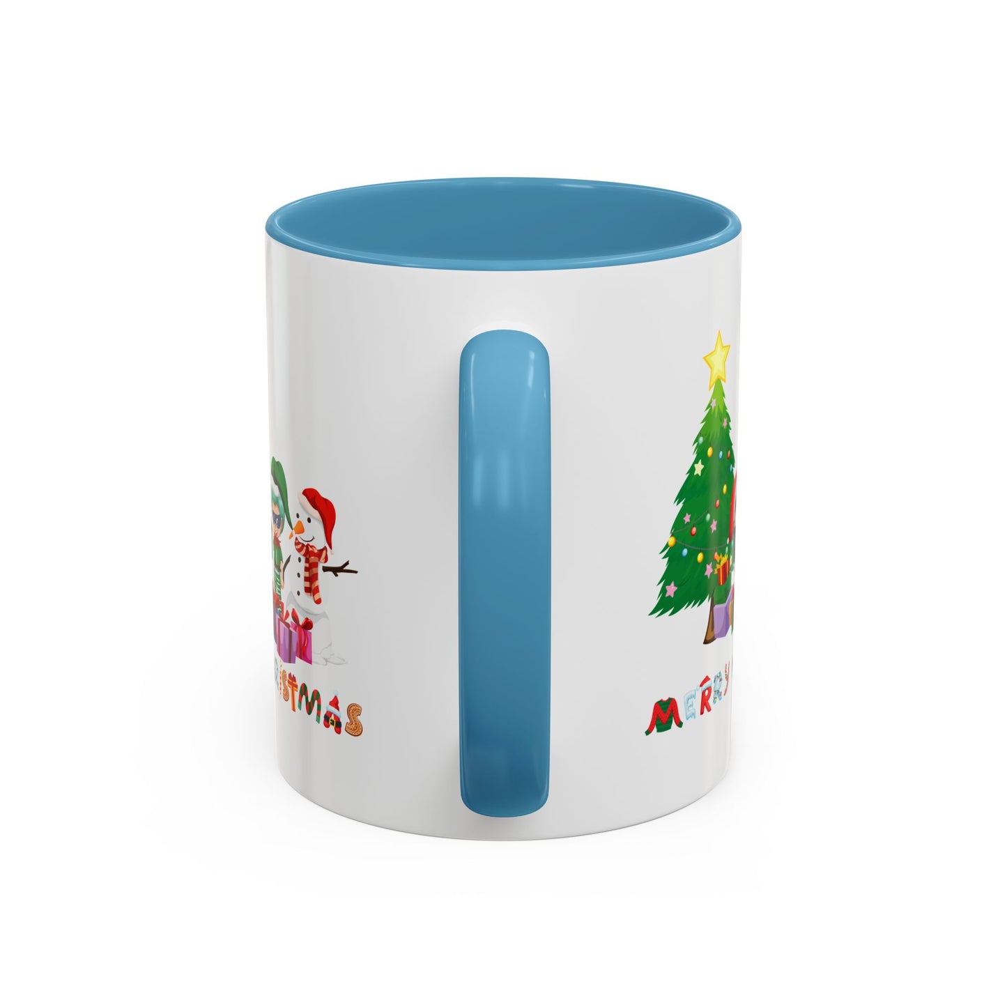 Accent Coffee Mug - Super kiddo preparing gifts