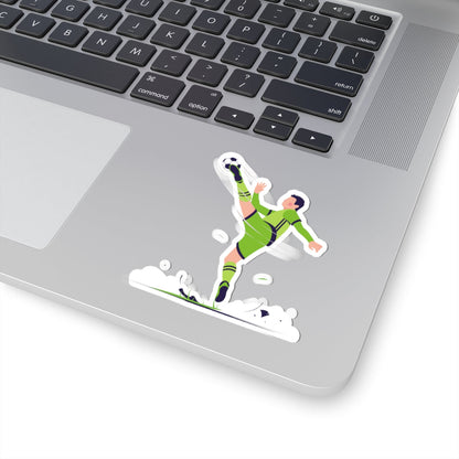 Kiss-Cut Stickers - Kick the Ball Printify
