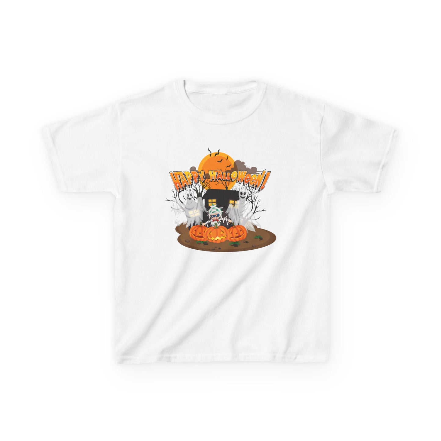 Kids Heavy Cotton™ Tee - Super kiddo with ghost - [[{"value":"Wonderwear Kid"}]]