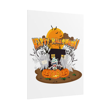 Rolled Posters - Super kiddo with ghost - [[{"value":"Wonderwear Kid"}]]