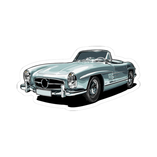 Kiss-Cut Stickers - Gray sports car