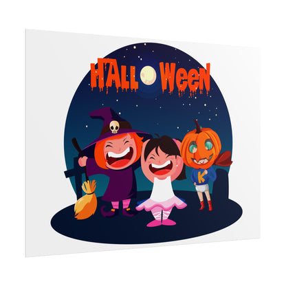 Rolled Posters - Super kiddo wearing pumpkin - [[{"value":"Wonderwear Kid"}]]