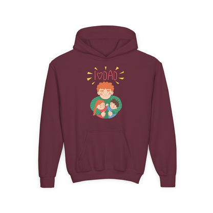 Youth Heavy Blend Hooded Sweatshirt - Daddys love Printify