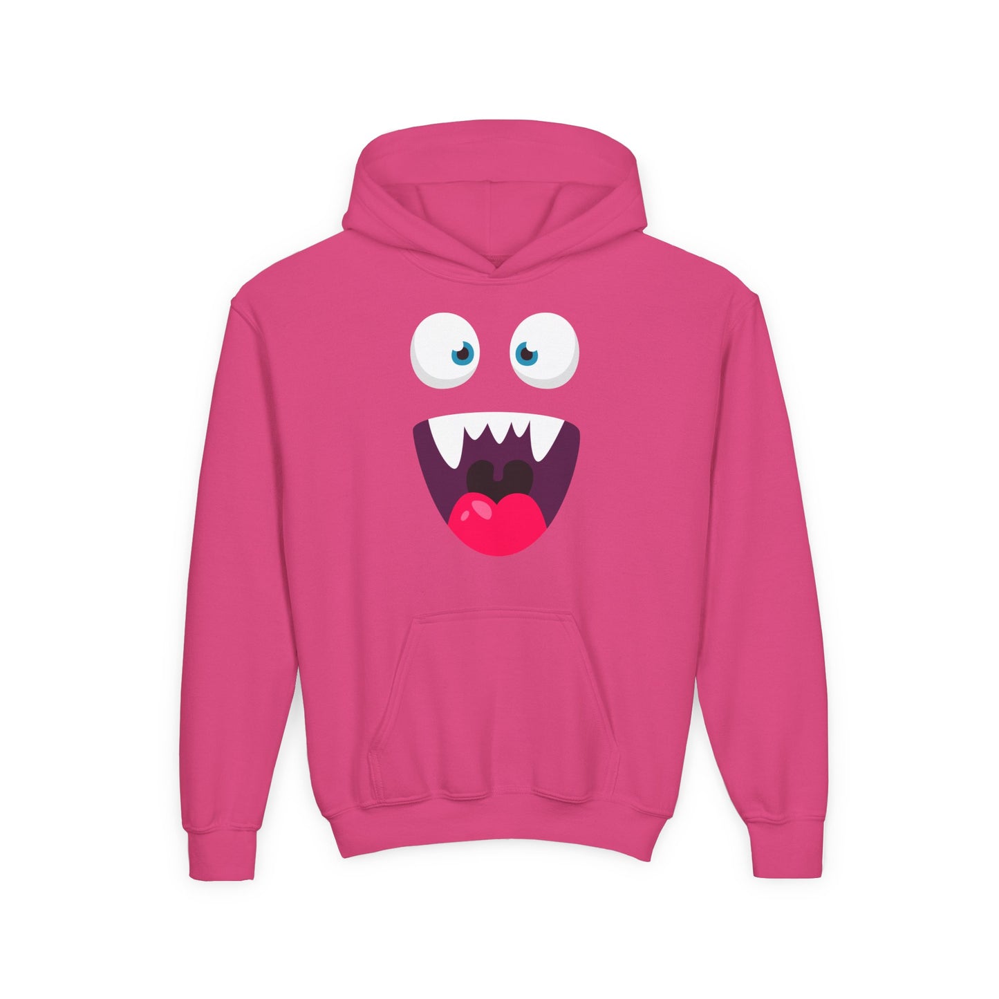 Youth Heavy Blend Hooded Sweatshirt -  Cute monsters face