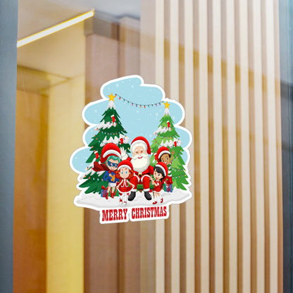 Christmas Kiss-Cut Vinyl Decals – Super kiddo with santa claus Merry christmas - [[{"value":"Wonderwear Kid"}]]