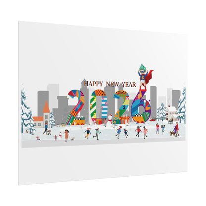 Rolled Posters - Happy 2026 - [[{"value":"Wonderwear Kid"}]]
