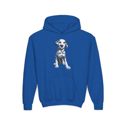 Youth Heavy Blend Hooded Sweatshirt - Dalmatian Printify