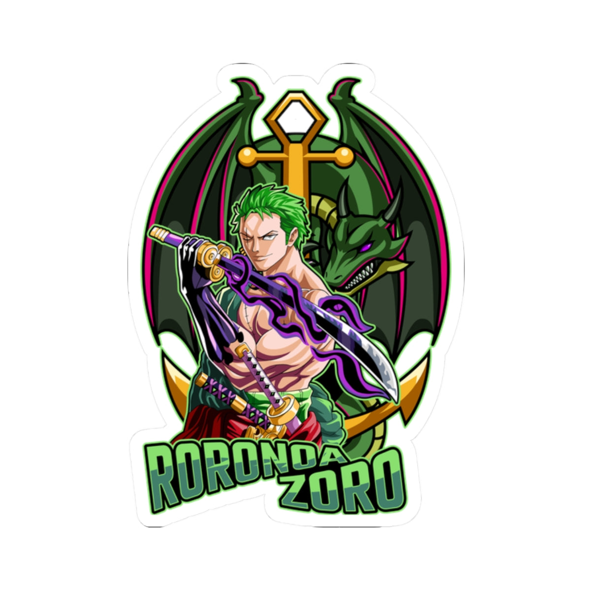 Kiss-Cut Stickers - One piece zoro