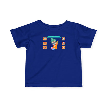 Infant Fine Jersey Tee - Super kiddo how to brush teeth - [[{"value":"Wonderwear Kid"}]]