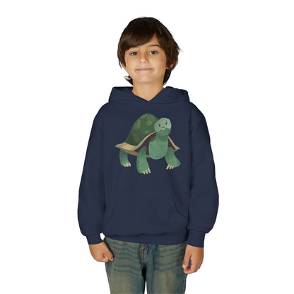 Youth hoodie with adorable turtle design Printify