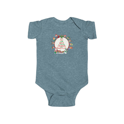 Infant Bodysuit - We wish you a merry christmas - [[{"value":"Wonderwear Kid"}]]
