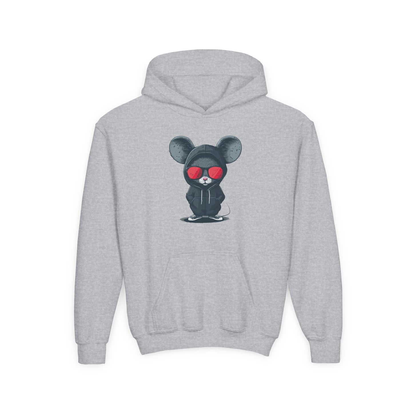 Youth Heavy Blend Hooded Sweatshirt - Cool Bear Design