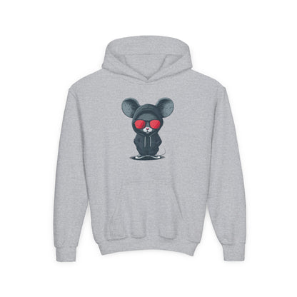 Kids Cool Mouse Hoodie Printify