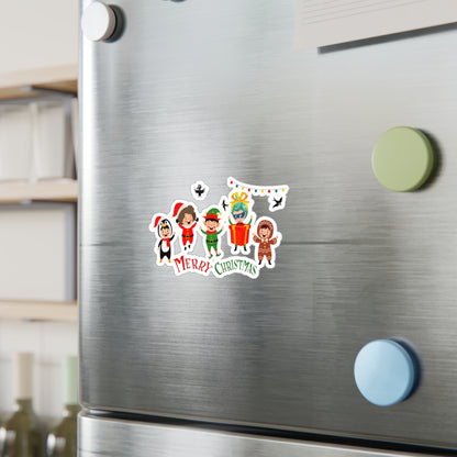 Christmas Kiss-Cut Vinyl Decals – Merry christmas by super kiddo and friends - [[{"value":"Wonderwear Kid"}]]
