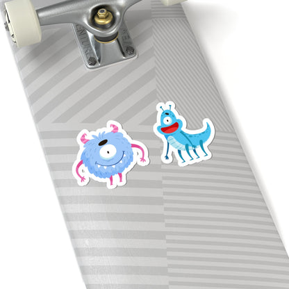Kiss-Cut Vinyl Decals - One eyed monster Printify