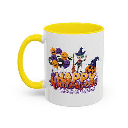 Accent Coffee Mug - Happy halloween trick or treat - [[{"value":"Wonderwear Kid"}]]