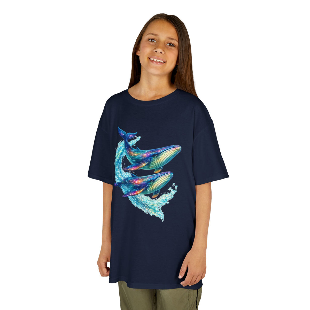 Kids Heavy Cotton™ Tee - vibrant whales