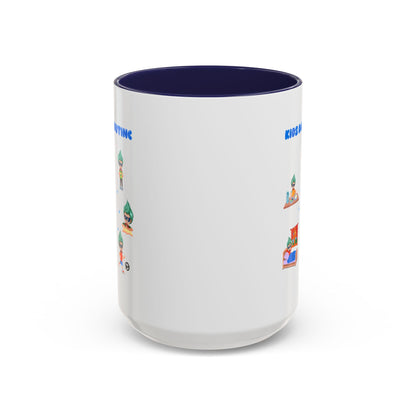 Accent Coffee Mug - Super kiddo daily routine - [[{"value":"Wonderwear Kid"}]]